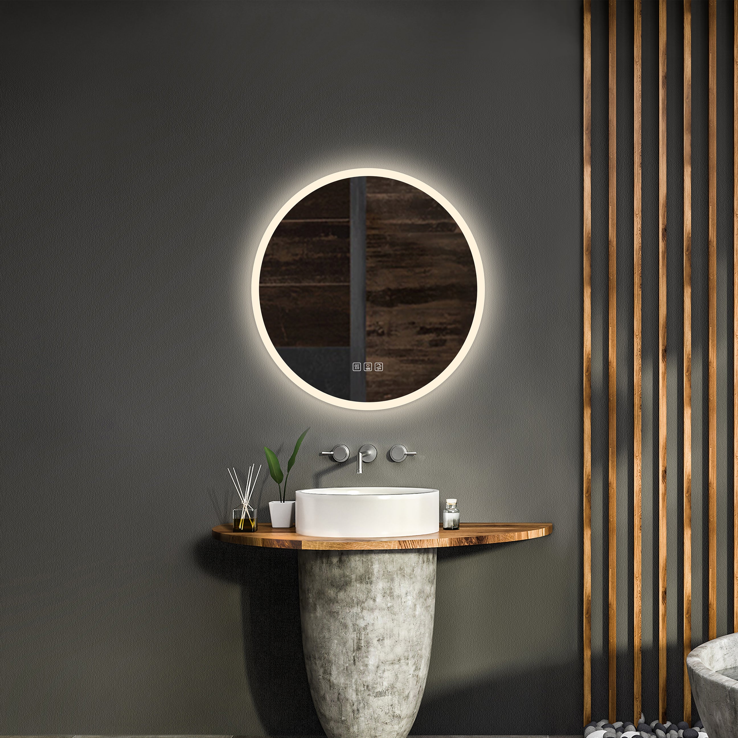 36" LED Round Mirror