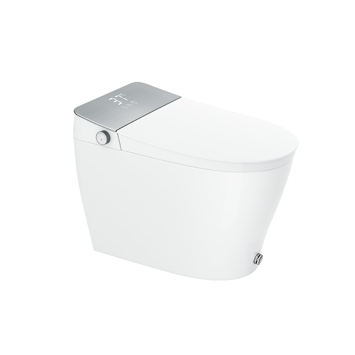 iStyle Smart Bidet Toilet, Elongated One piece Toilet with Foot Kick Open/Close Lid Auto, Dual Flush, Heated Seat, UV Sterilizer , Air Dryer, Auto Deodorization, Blackout Flush, Multi Wash Modes, Led Night Light Guide, 12" Rough (Model-1 Series 7000 US1A)