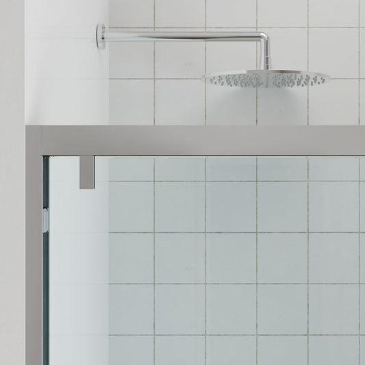 48" AC23 series Bypass Shower Door with Klearteck Treatment (3/8" Thickness) (Brushed Nickel)