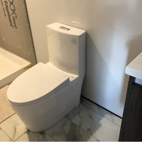 K-0382 One Piece 28" Toilet Dual Flush/ Powerful Flush 10 min installation - iStyle Bath