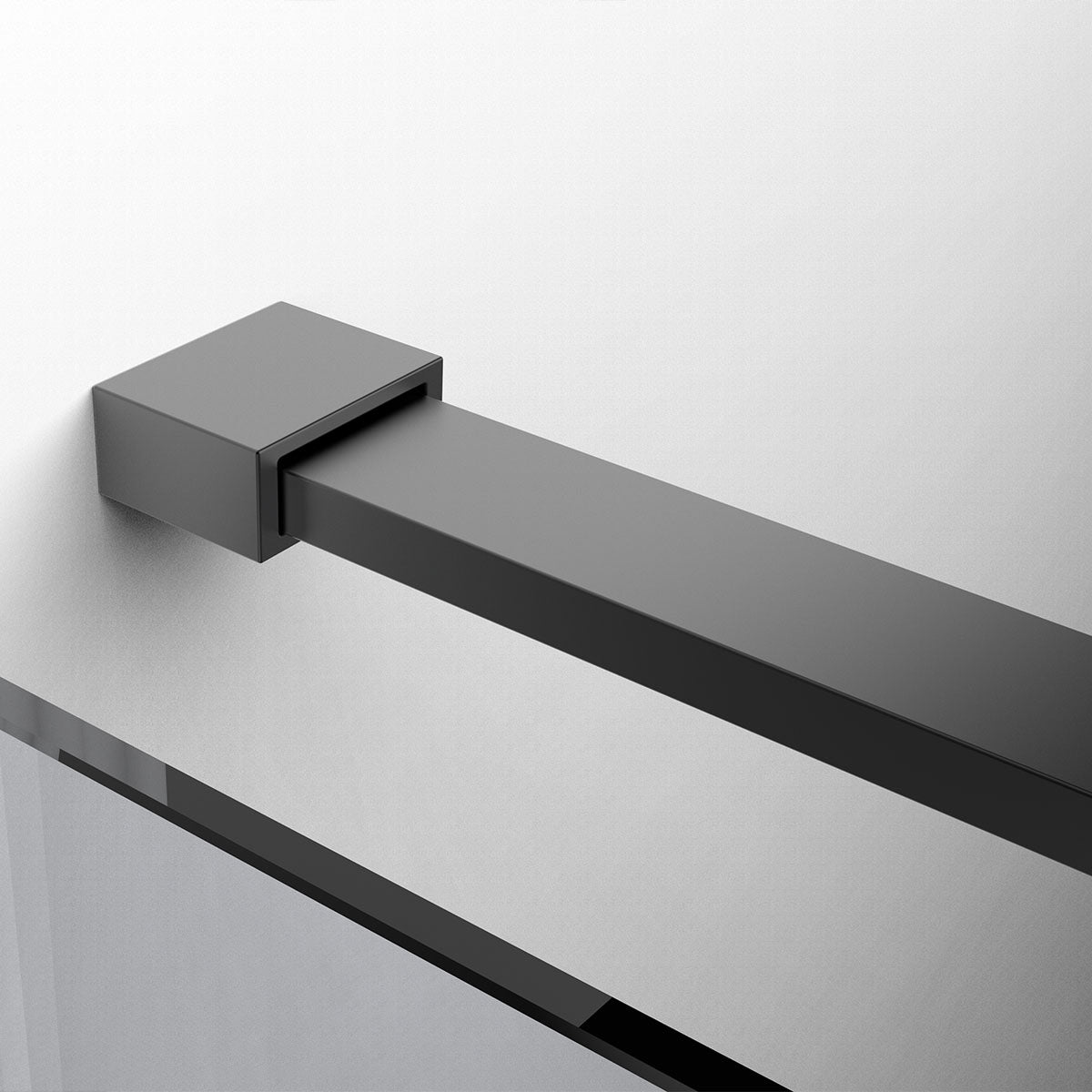 36" Frameless Swing Shower Door with Klearteck Treatment (Matte Black) AH01 Series - iStyle Bath