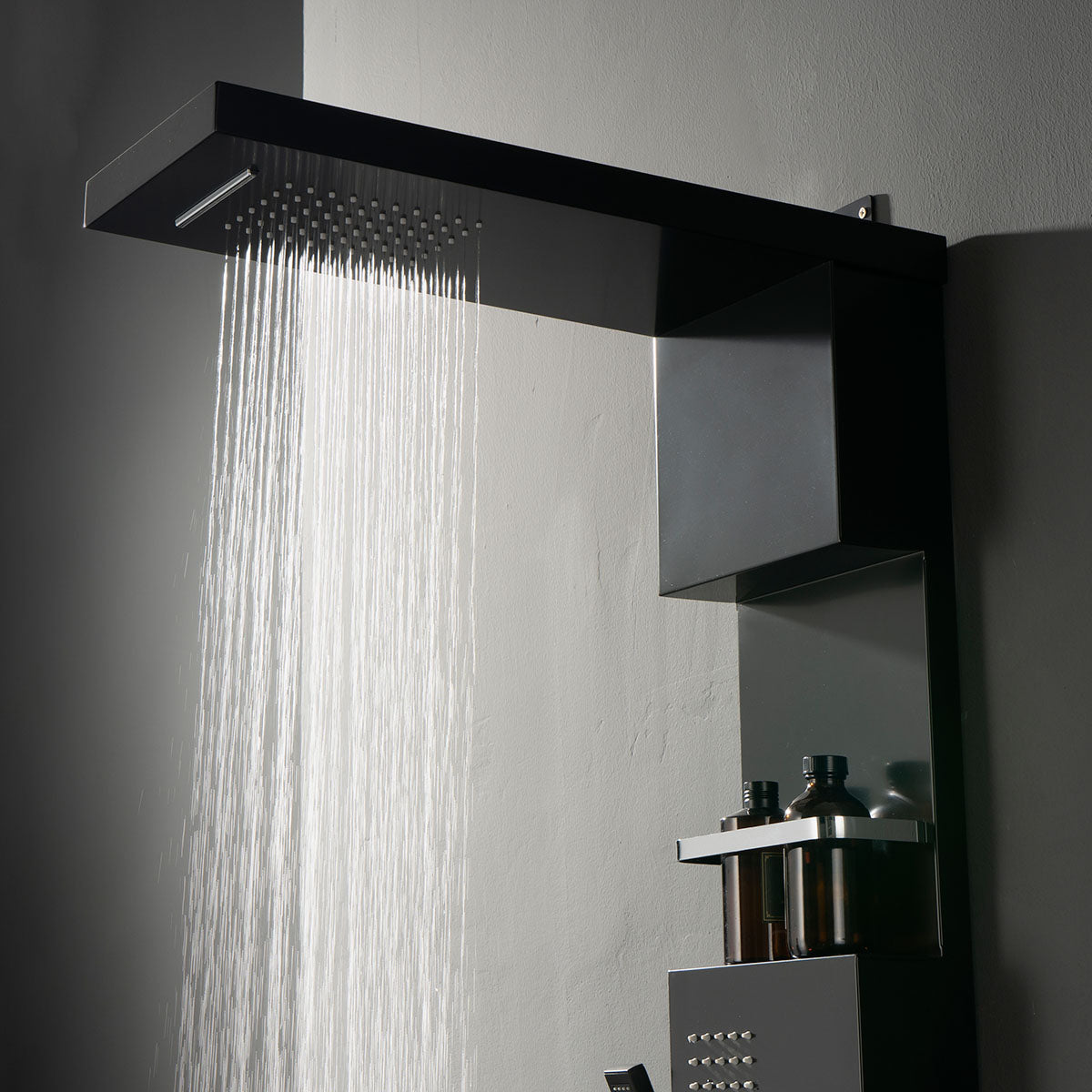 SP-5513 Stainless Steel Shower Panel (Matte Black) - iStyle Bath