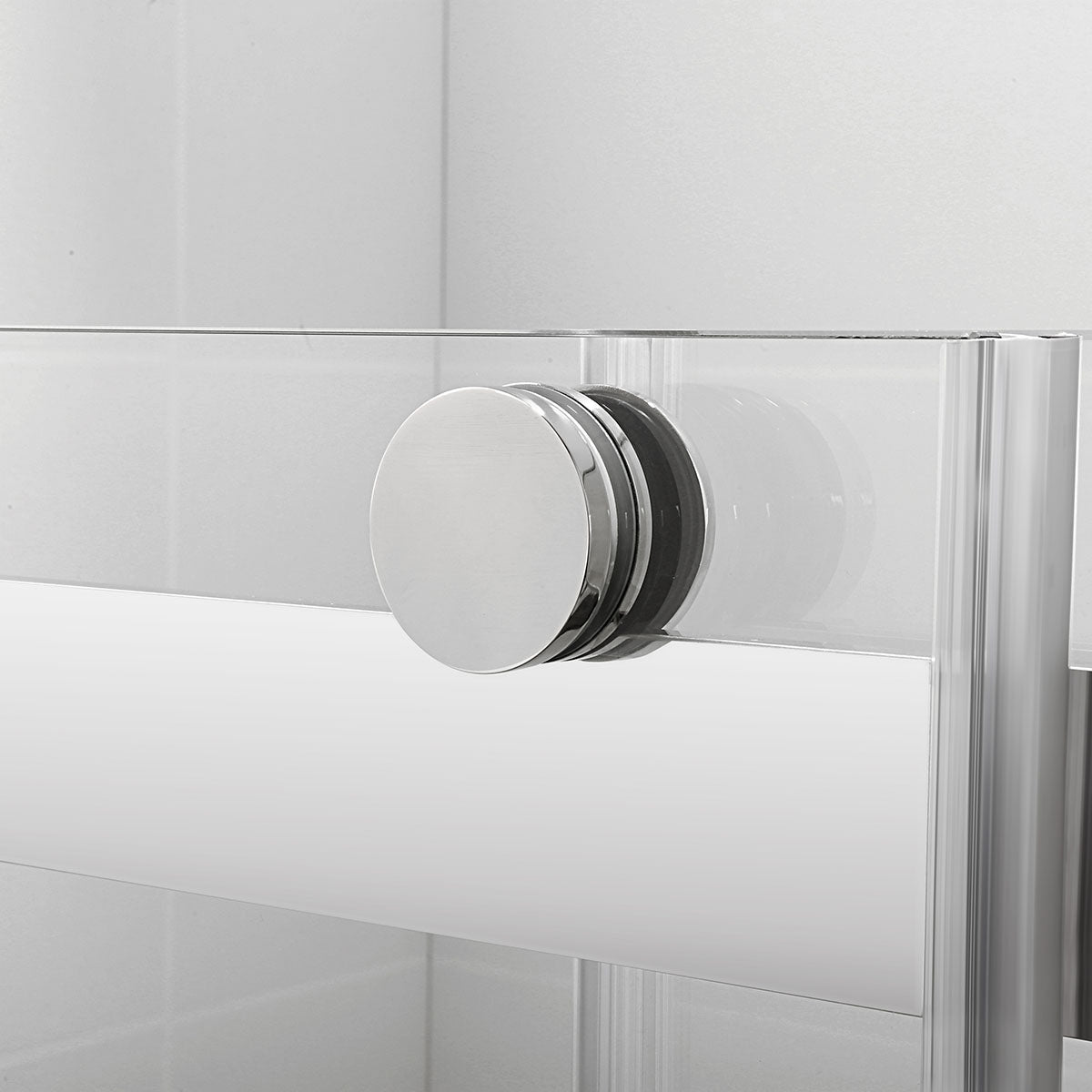 60"  Frameless Bypass Shower Door with Klearteck Treatment (3/8" Thickness) (Brushed Nickel) Ayden Series - iStyle Bath