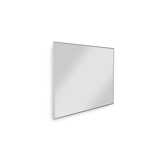 60"w x 32"h Aluminum Rectangle Bathroom Wall Mirror (Silver) - iStyle Bath