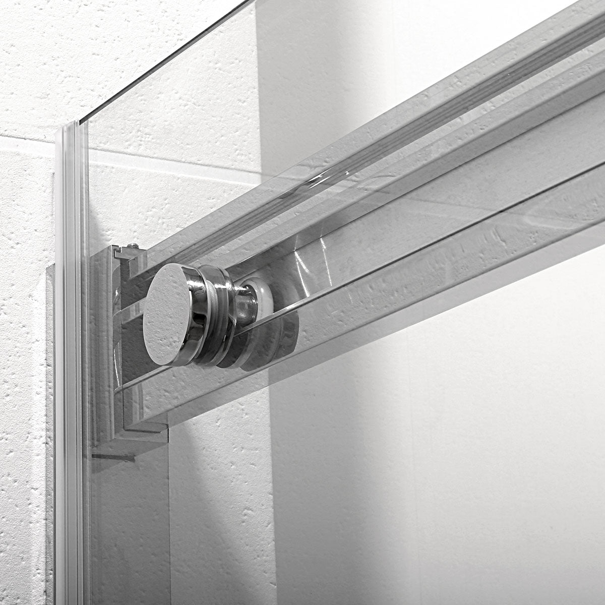 60"  Frameless Bypass Shower Door with Klearteck Treatment (3/8" Thickness) (Brushed Nickel) Ayden Series - iStyle Bath