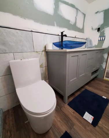 K-0382 One Piece 28" Toilet Dual Flush/ Powerful Flush 10 min installation - iStyle Bath
