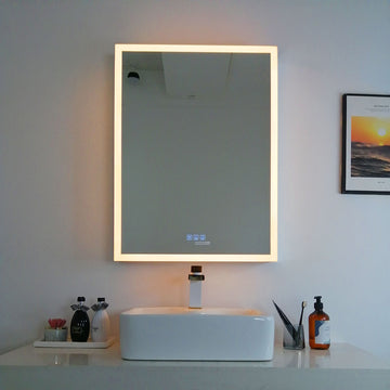 24" LED Medicine Cabinet Left Hinge (Surface Mount/Recessed) LED Alicia MC Series - iStyle Bath