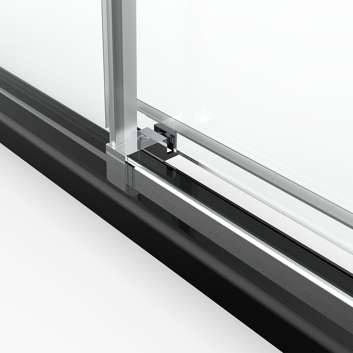 BR01 Joseph Frameless Single Sliding Tub Door with Klearteck Treatment (3/8" Thickness) (Chrome) - iStyle Bath
