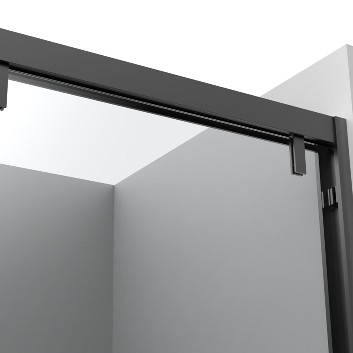 60" Bypass Shower Door with Klearteck Treatment (3/8" Thickness) (Matte Black) AC23 Series - iStyle Bath