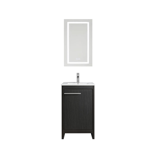 20" Vanity with Ceramic Sink (Charcoal Grey) V9004 Series - iStyle Bath