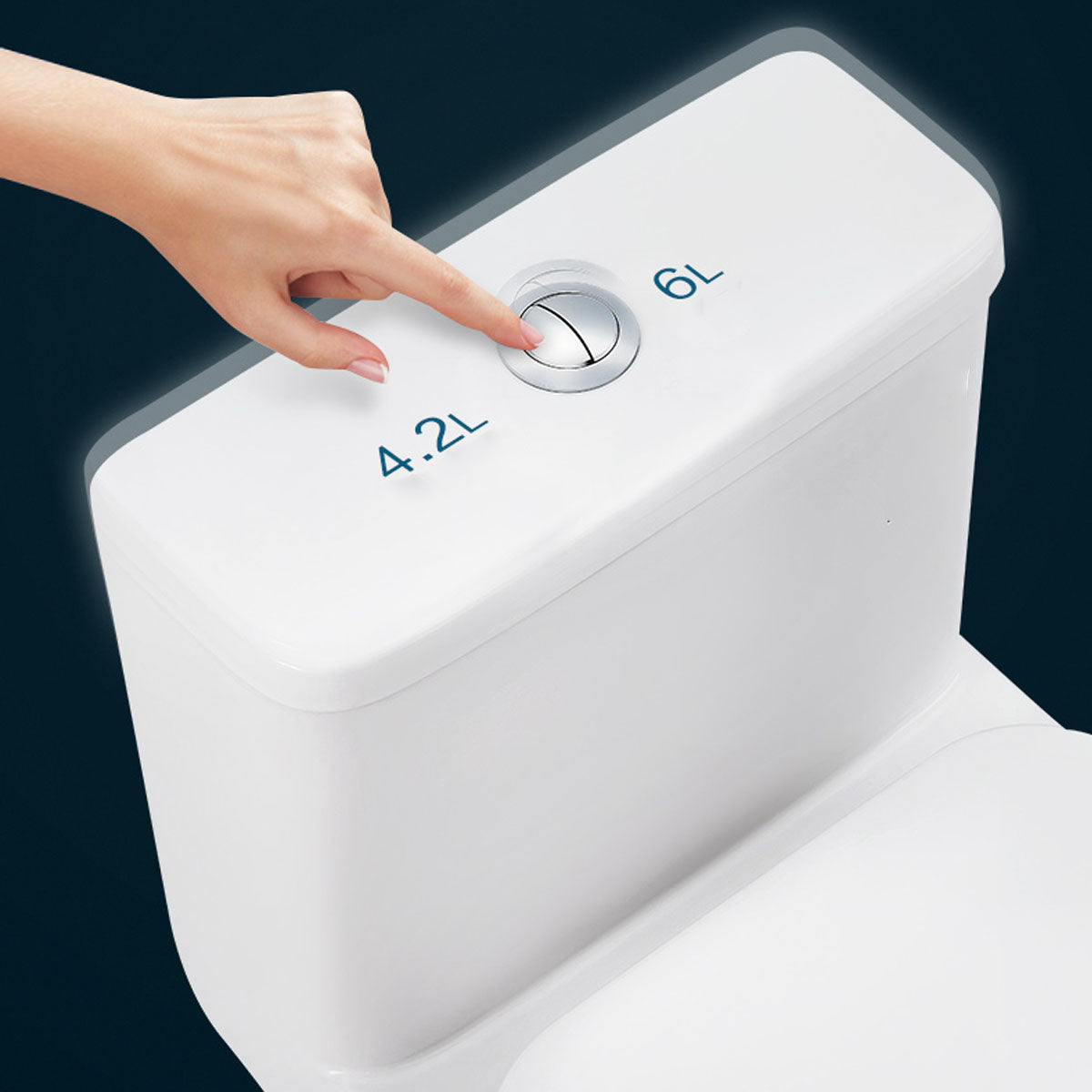 K-0382 One Piece 28" Toilet Dual Flush/ Powerful Flush 10 min installation - iStyle Bath