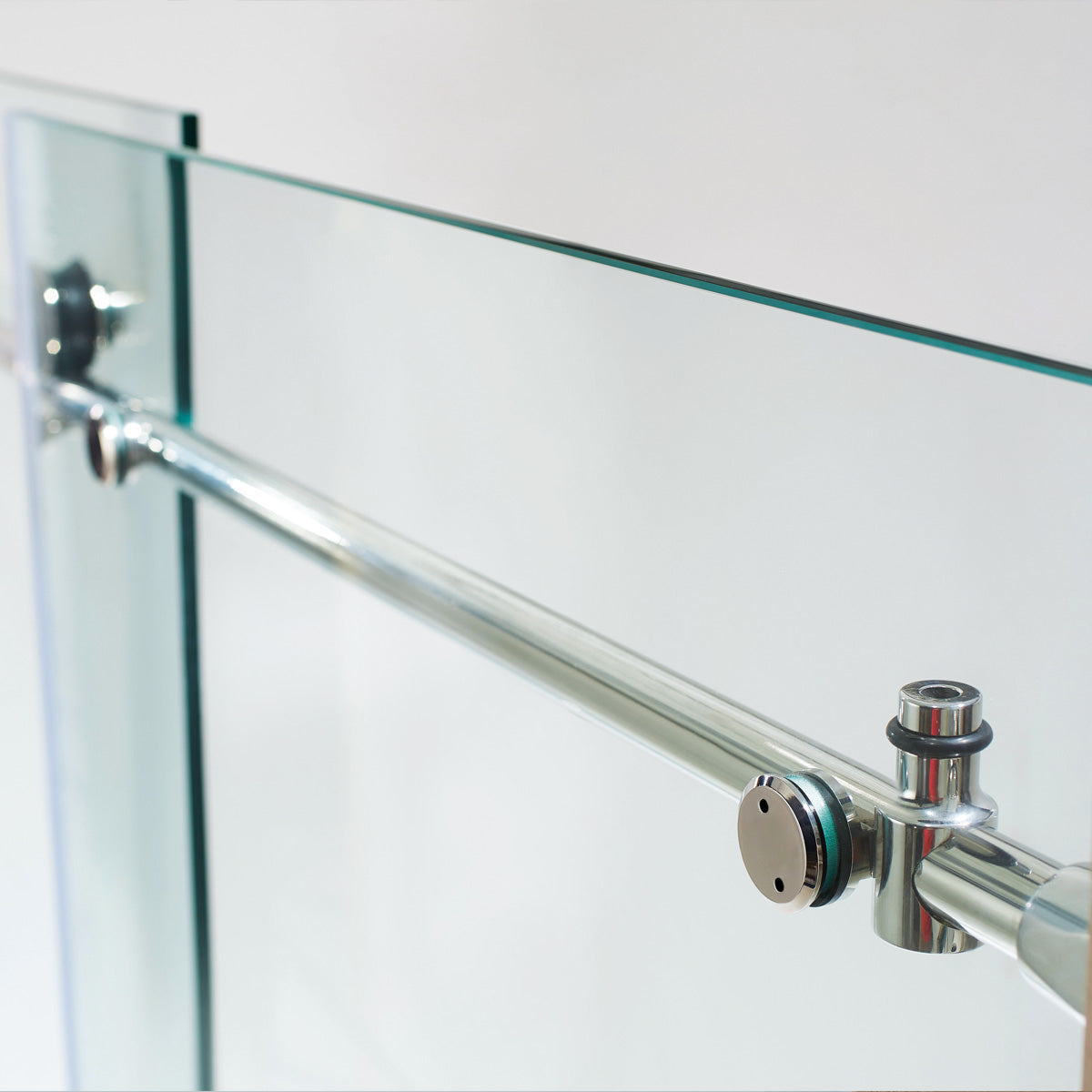 BR01 Joseph Frameless Single Sliding Tub Door with Klearteck Treatment (3/8" Thickness) (Chrome) - iStyle Bath