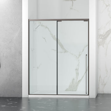48" A Minimalist Shower Door with a Single Sliding Door Karina Series