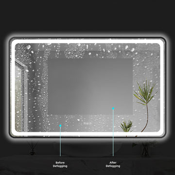 90" Miles Series LED Mirror tempered glass 5X stronger (Matte Black)