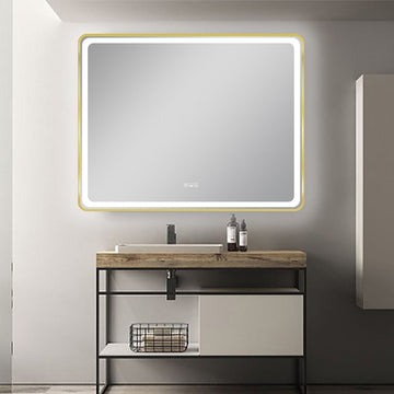 48" LED Mirror (Brushed Gold) Miles Series