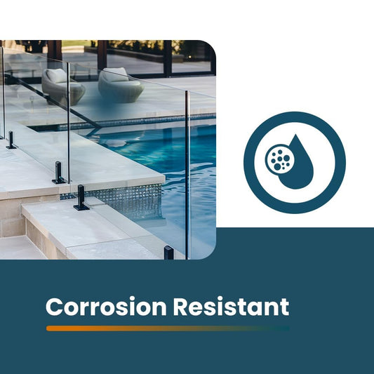 Frameless Glass Railing System with Glass Posts - 1/2'' Clear Tempered Glass - Glass Pool Fence - Install Ready - Suitable for Indoor and Outdoor (Brushed Stainless Matte Black, 42'' High)