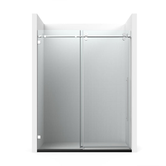 60" BH Series Frameless Single Sliding Shower Door (Chrome)