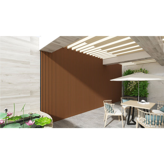 OWP-52 114"H x 8.5"W Outdoor European Siding System Composite Board Paneling, Weatherproof and UV-Resistant