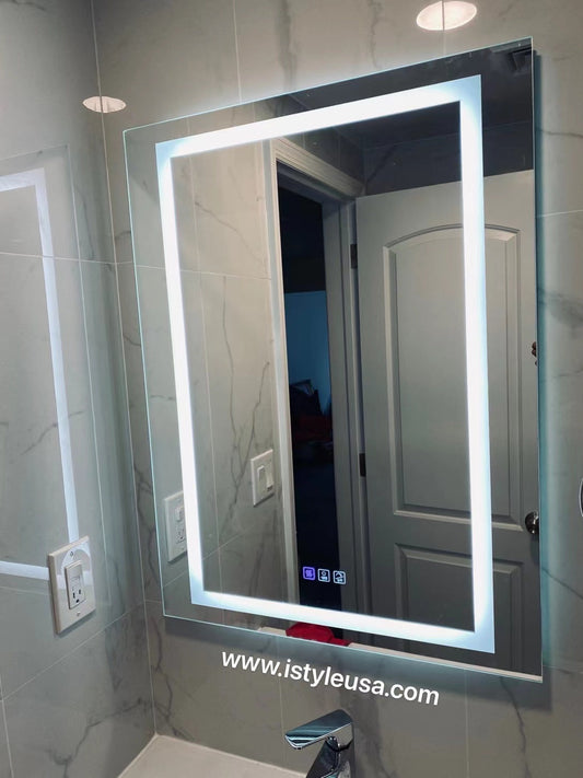 24" LED  Medicine Cabinet RIGHT HINGE (Surface Mount/Recessed) Led-Ana Series