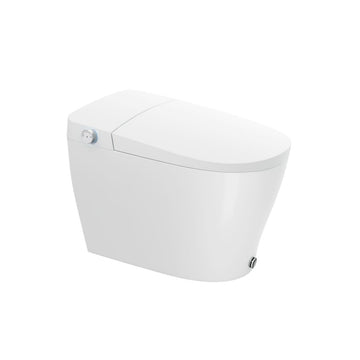 iStyle Smart Bidet Toilet:  Elongated One piece Toilet with Heated Seat, UV Sterilizer, Air Dryer, Auto Deodorization, Blackout Flush, Multi Wash Modes, Led Night Light Guide, 12" Rough (Model-2 Series 6000  G1W1)