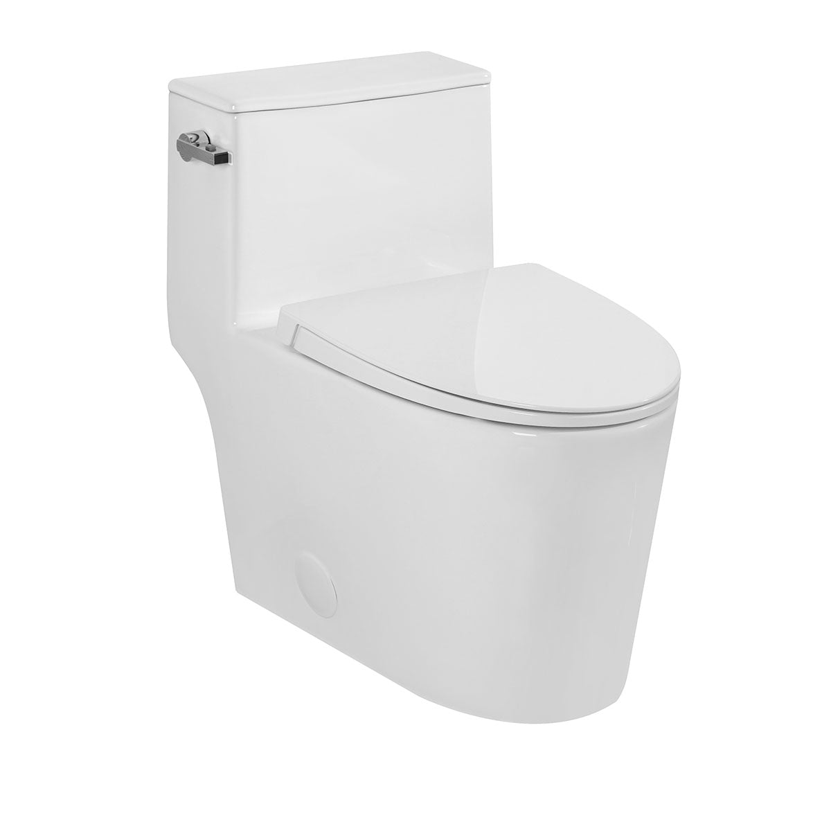 K-0335 One Piece 28" Toilet Dual Flush/ Powerful Flush 10 min installation - iStyle Bath
