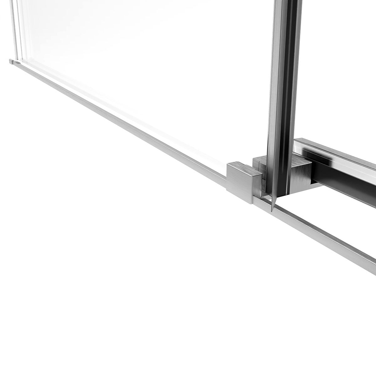 60" Tub Door Frameless Bypass  with Klearteck Treatment (3/8" Thickness) (Chrome) DQZ Nicholas Series - iStyle Bath
