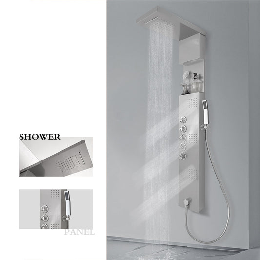 SP-2016 Stainless Steel Shower Panel (Brushed Nickel)