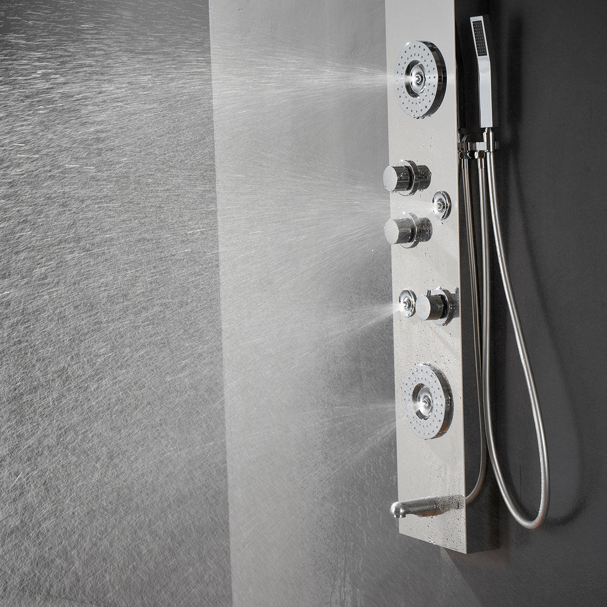 SP-8025C Stainless Steel Shower Panel (Chrome) - iStyle Bath