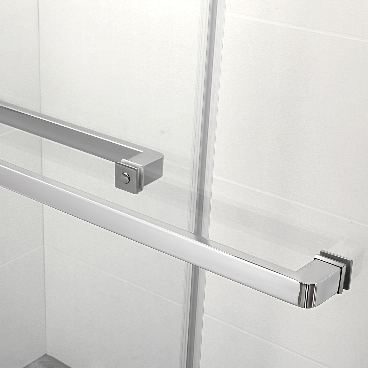 60 Tub Door Frameless Bypass  with Klearteck Treatment (3/8" Thickness) (Chrome) Ayden  Series - iStyle Bath