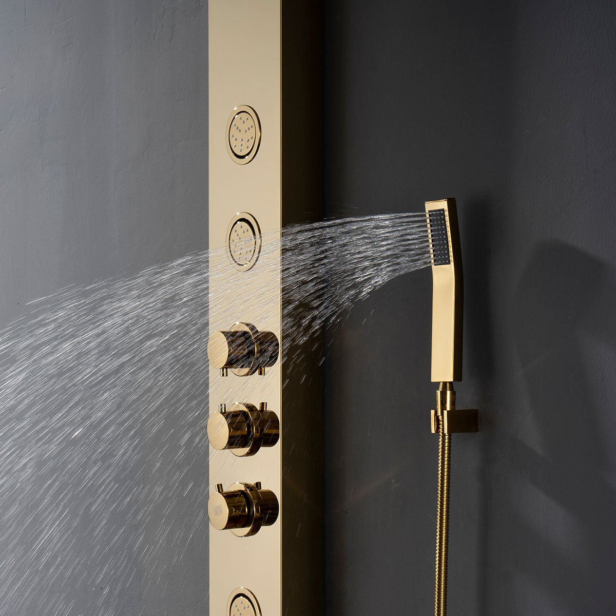 SP-5654BG Stainless Steel Shower Panel (Shinny Gold) - iStyle Bath