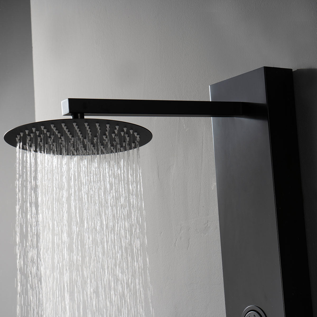 SP-5654MB Stainless Steel Shower Panel (Matte Black) - iStyle Bath