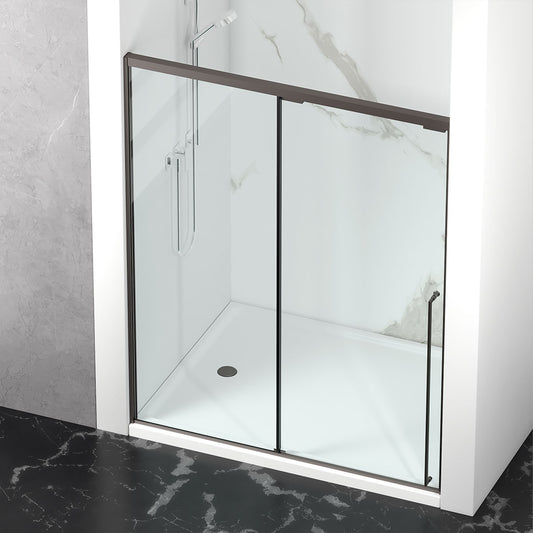 60" Karina Series Minimalist Shower Door with a Single Sliding Door