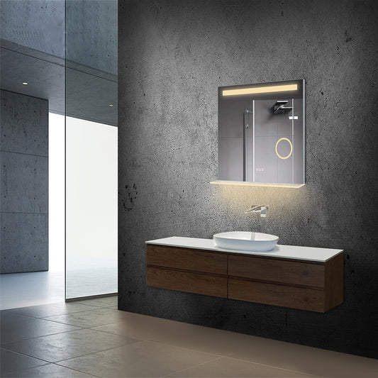 24" LED Mirror with shelve (0041 Series) **Final Sale** - iStyle Bath