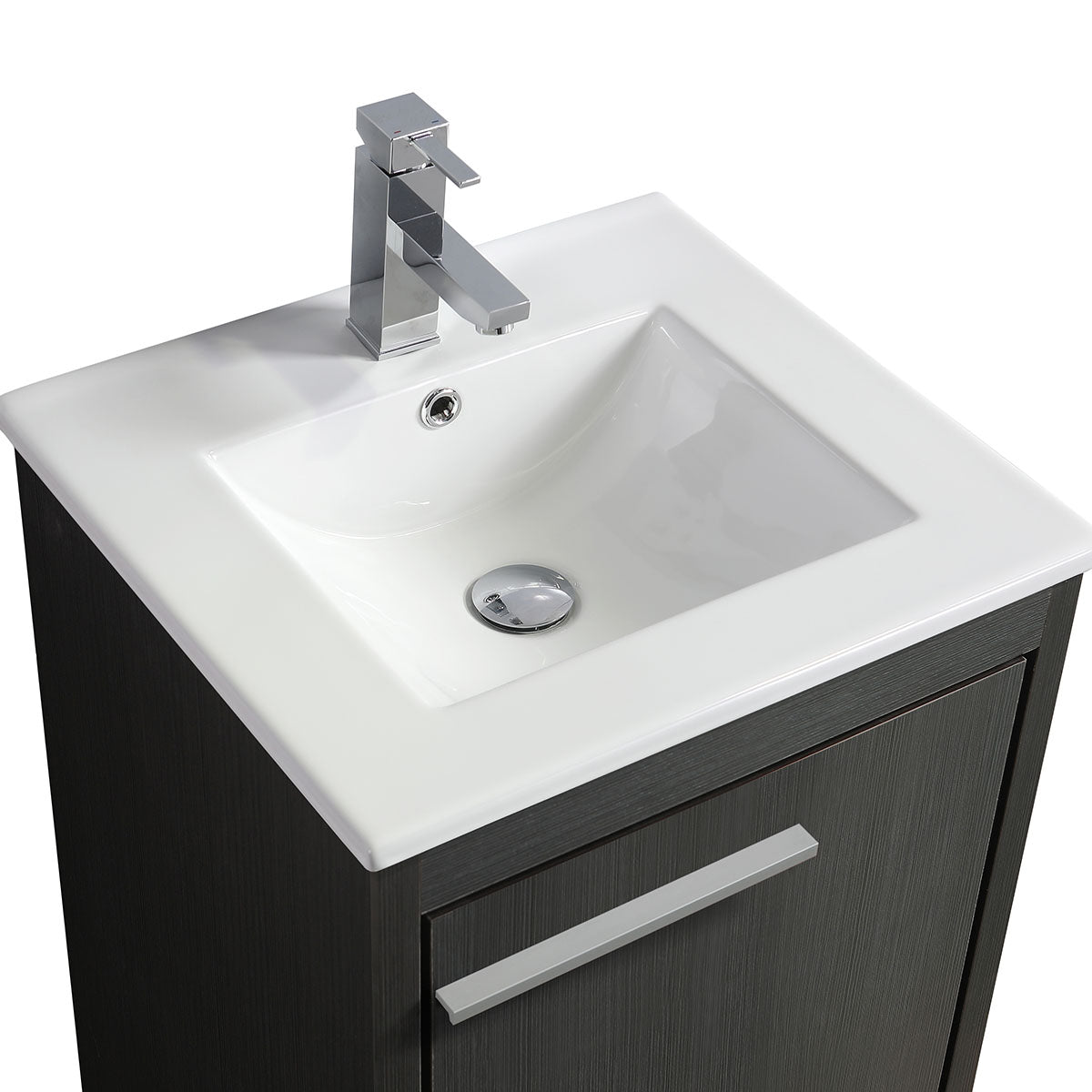 20" Vanity with Ceramic Sink (Charcoal Grey) V9004 Series - iStyle Bath