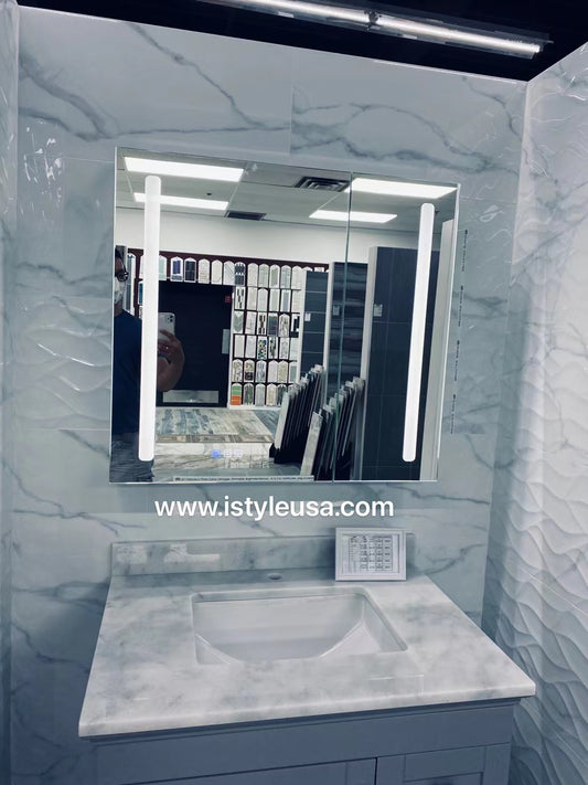 48" LED Medicine Cabinet (Surface Mount/Recessed) LED-AMC Series