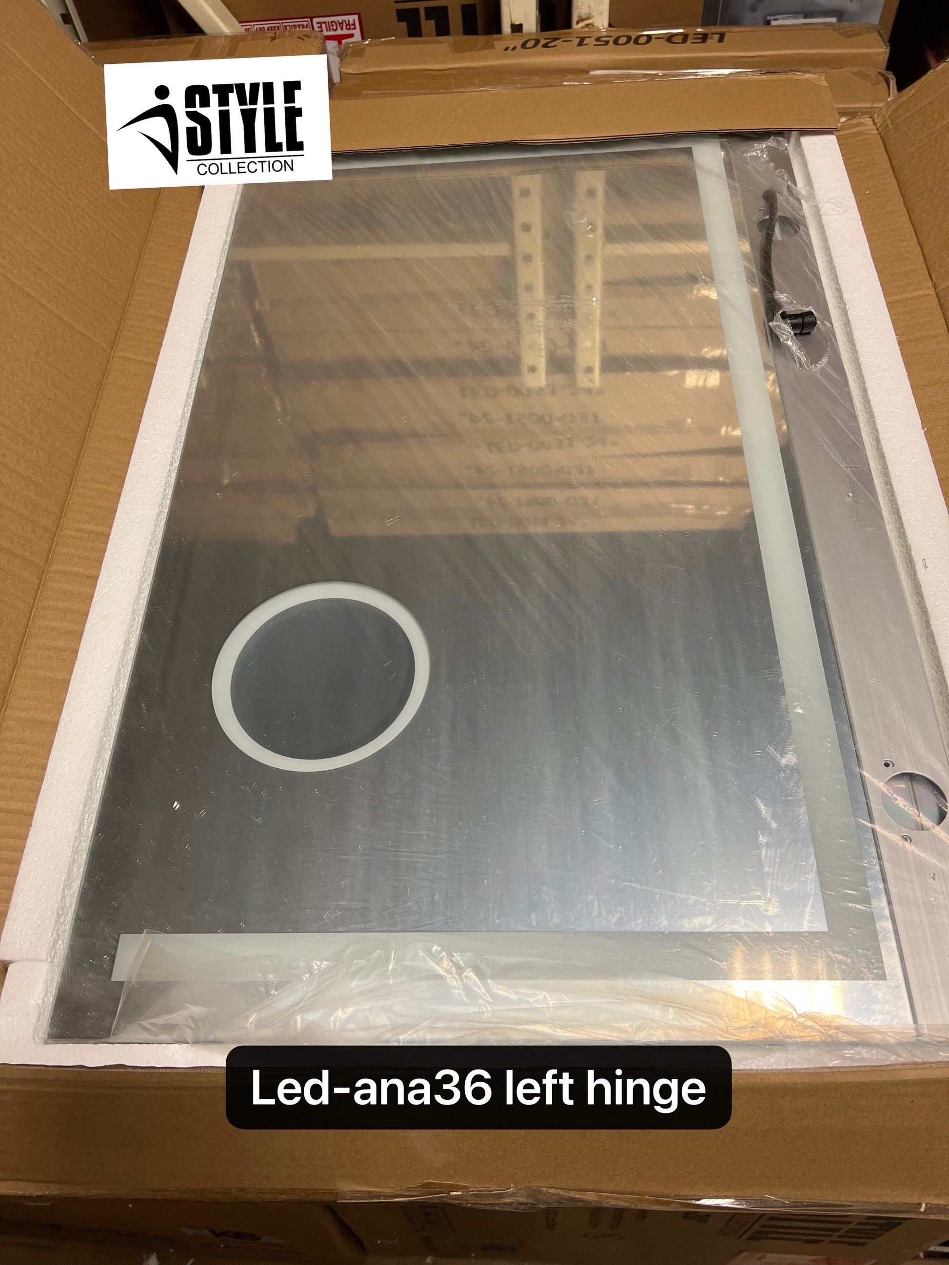 LED-Ana-MC 20"/24"/30"/36"/48" W mirror parts replacement - iStyle Bath